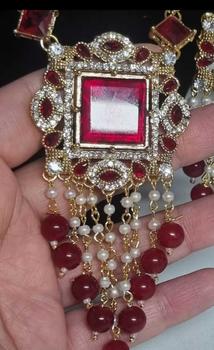 Product Review of NAINA Egyptian long mala  set with earring from a**i 1