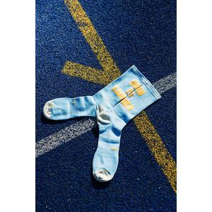 RUNNING SOCKS "BORN TO CONQUER" - BLUE