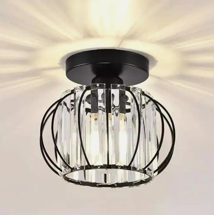 LED MODERN CEILING LIGHT SHADE ACRYLIC CRYSTAL FIT CHANDELIER LAMPSHADE E27 BULB