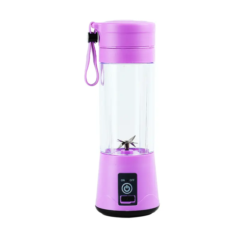 Portable Blender, Upgraded Fruit Juice mixerPersonal Blender with USB Rechargeable Mini MixerJuicer Cup 380Ml Traveling Fruit Veggie 7