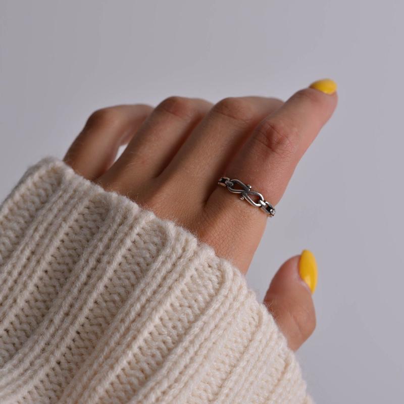 Black Onyx Silver Ring 3