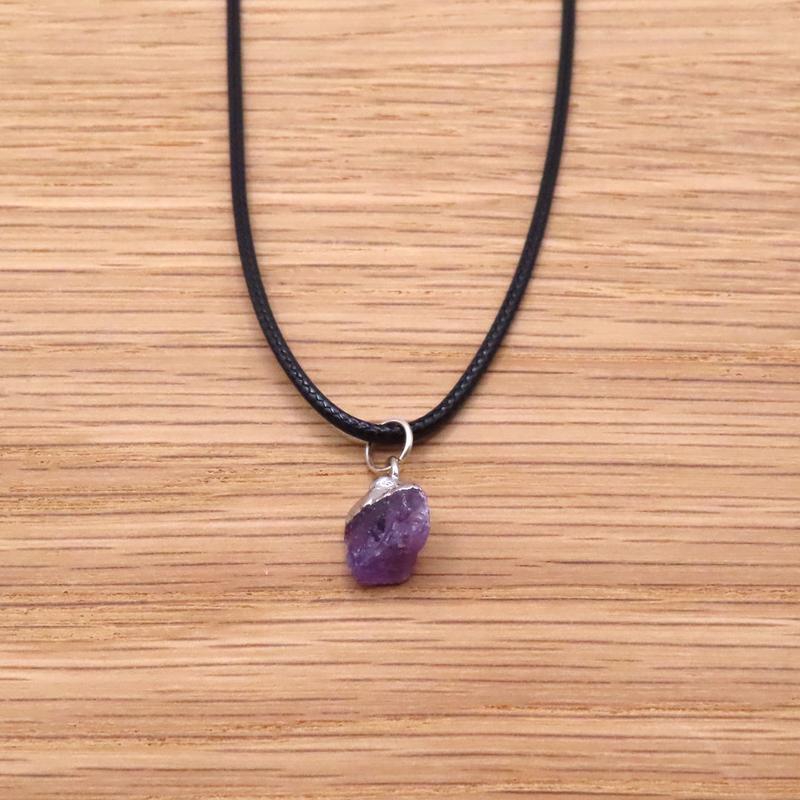 Raw Amethyst Necklace 1