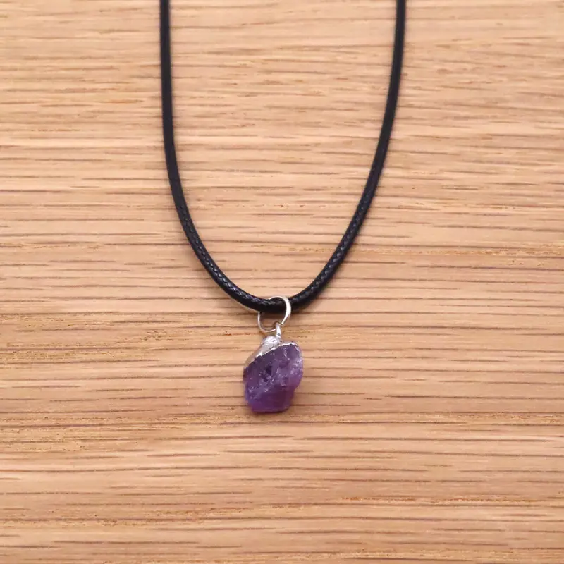 Raw Amethyst Necklace 1