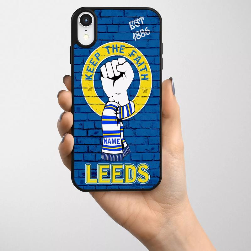 Leeds iPhone Case Football Hard Phone Cover Mens Dad Gift 1