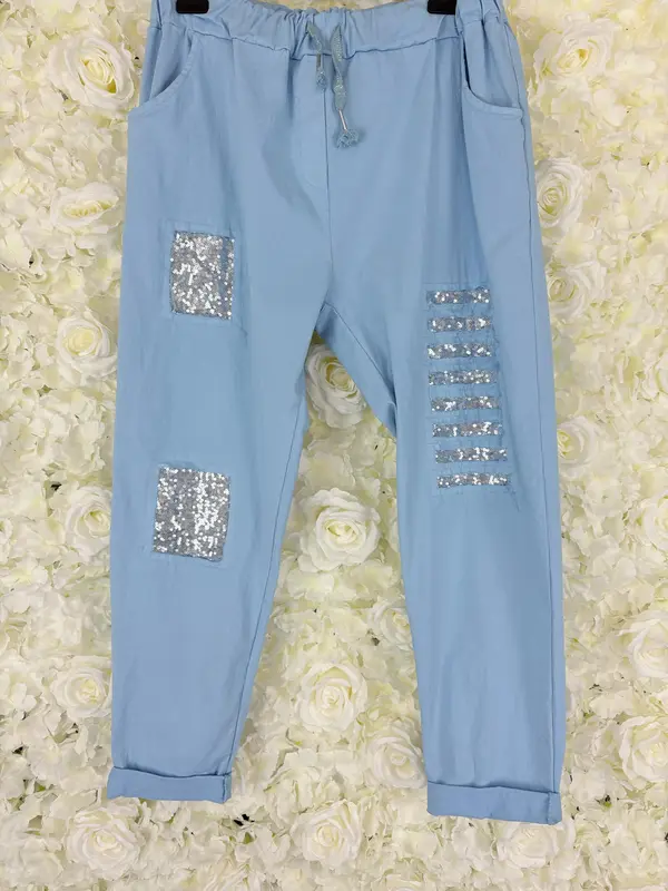 JB TATUM Sequin Magic Trousers 14 to 24 Plus Size Curve Womenswear Pants Casual Everyday 2