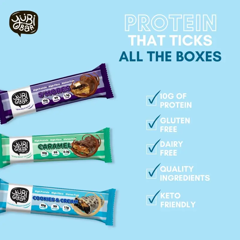 Protein Bar Variety Box 12 Pack 99 Cal High Protein Low Sugar Gluten Free Dairy Free 420g 4