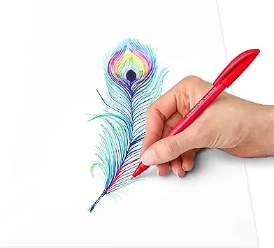 STAEDTLER 4320 MC10 Stick Rainbow Ballpoint Pen - Assorted Colours (Pack of 10) 3