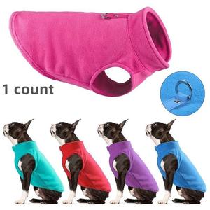 Solid Color High Round Collar Pet Jacket, Winter Thickened Warm Pet Coat, Pet Clothes for Dogs & Cats, Dog & Cat Supplies Holiday Gift