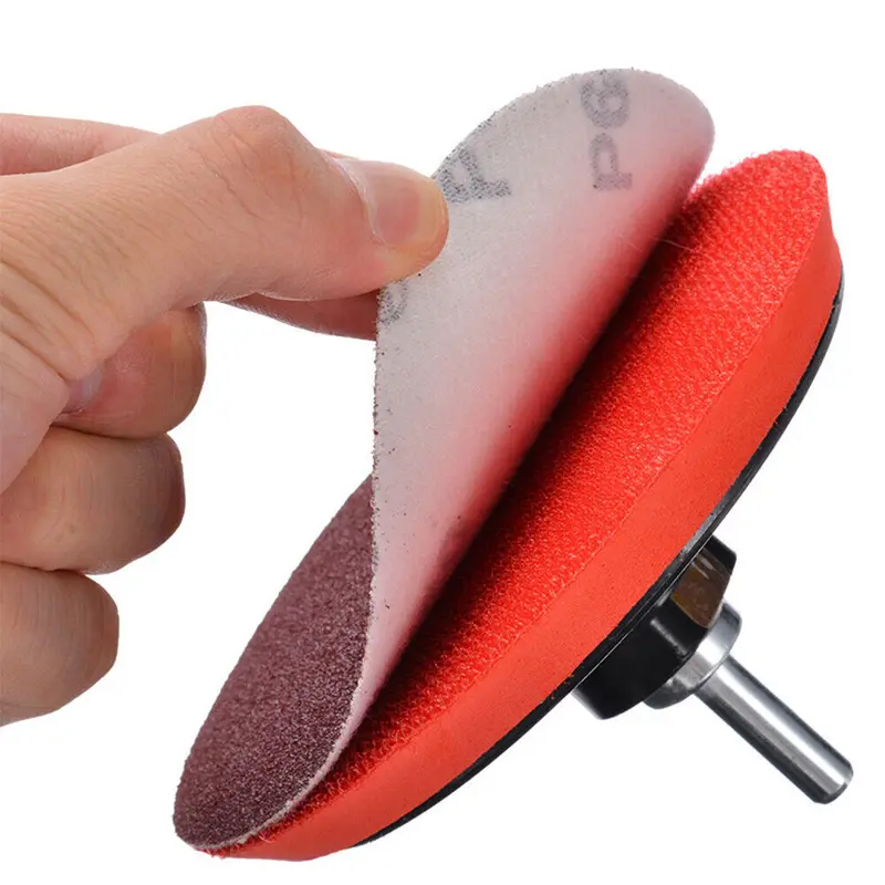 66-piece sanding disc set with hook and loop 125mm attachment, drill grinder backing pad Strong toughness, not easy to break, strong back adsorption Reverse adsorption, easy installation, removable, durable Excellent polishing effect 7
