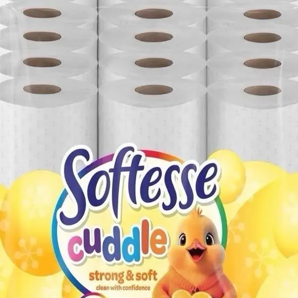 Softess Cuddle Lemon Scented Toilet Rolls - 45 Count, 3-Ply - Napkin