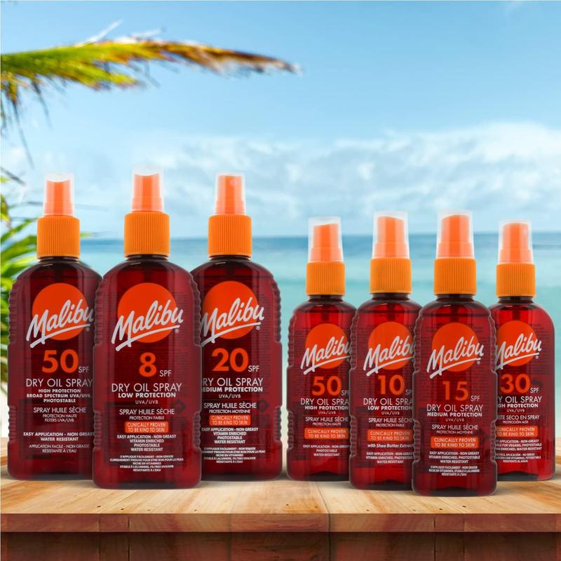 Sun SPF 30 Non-Greasy Dry Oil Spray for Tanning, High Protection, Water Resistant, 100 ml (Pack of 1) Body Care Cosmetic 3