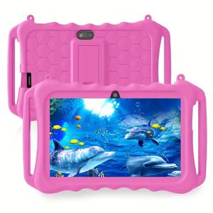 7-Inch Dual Camera Tablet, Android 12 Tablet with Shockproof Case, Educational Parental Control Tablet for Boys and Girls, Tablet PC, Durability