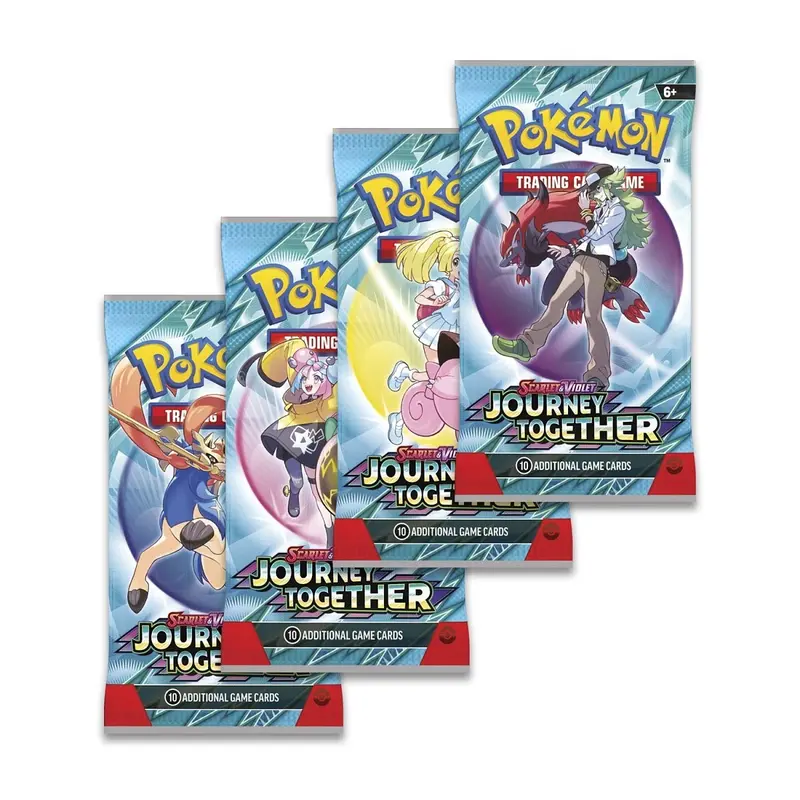 Pokemon TCG Booster Pack Scarlet & Violet Journey Together Assortment - 4 Packs 0