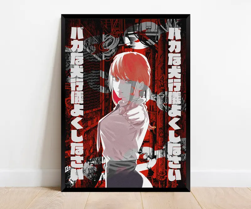 Control Devil Makima Unframed Poster, Chainsaw Man Poster, Anime Manga Collection 2