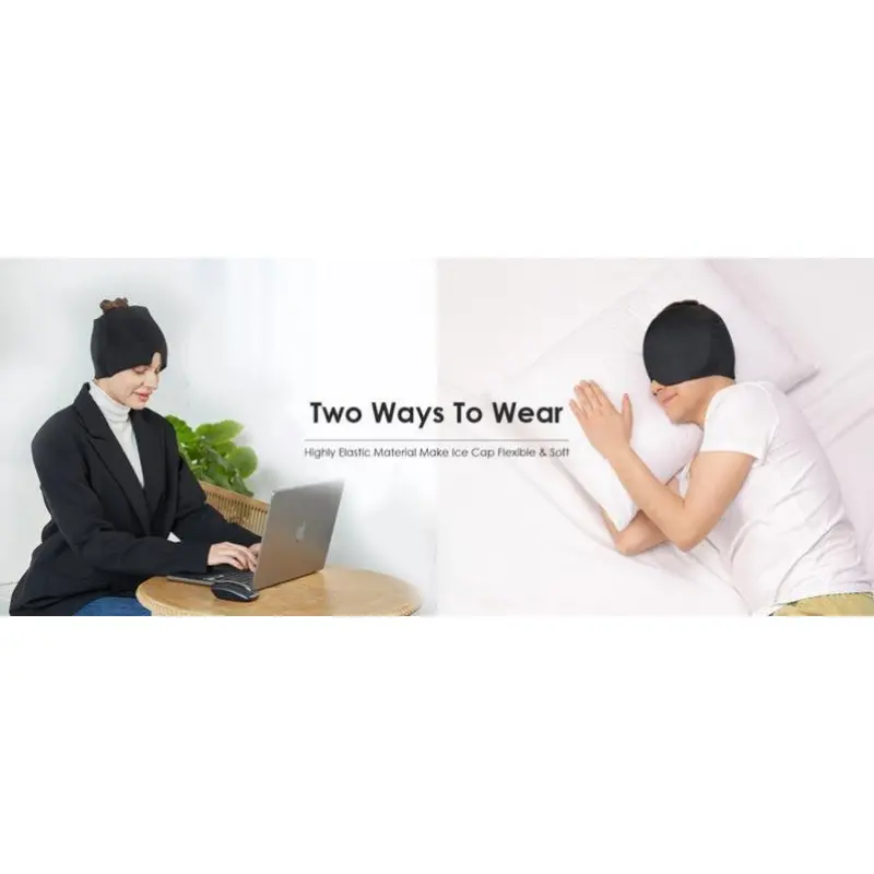Migraine Headache Relief Cap, Gel lce Head Wrap for Tension and Stress Relief.Suitable for Home breaks, before sleep, office 8
