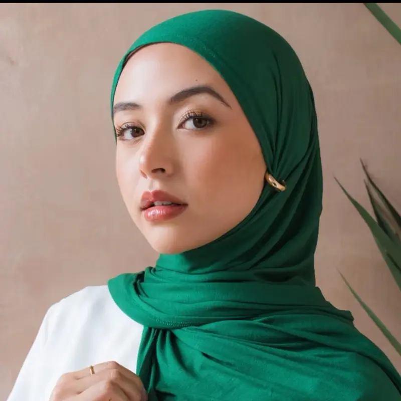 May modesty Premium Soft model Jersey Hijabs double stitch on corner Breathable & Light Weight with full length… 8