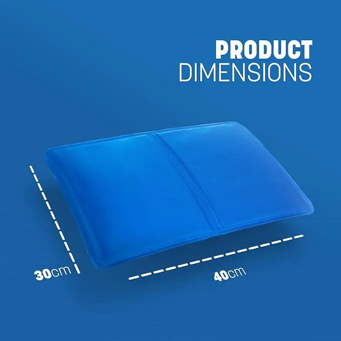 2-Pack Large Cooling Gel Pillows (30x40cm) - Enhancing Sleep Quality, Alleviating Flu & Fevers, Relieving Migraine Headaches 1
