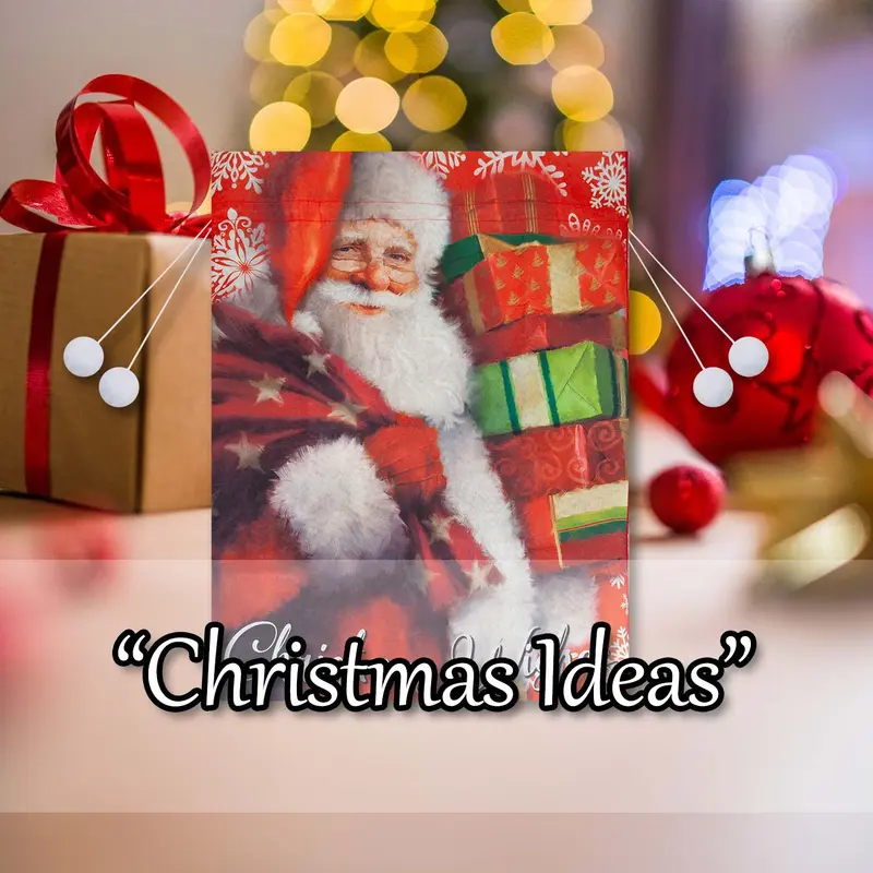 Christmas Santa Sack 1 x Varied Design 60cm x 80cm Christmas Themed 4