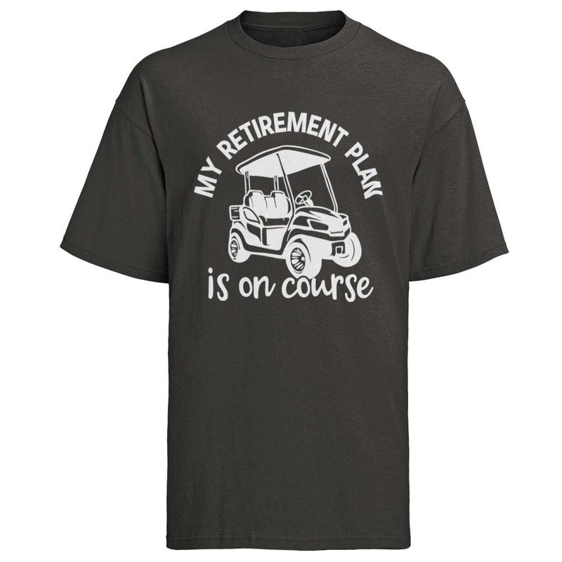 Funny Golfer Retirement Gift My Plan Is On Course Golf Novelty Present Player 5