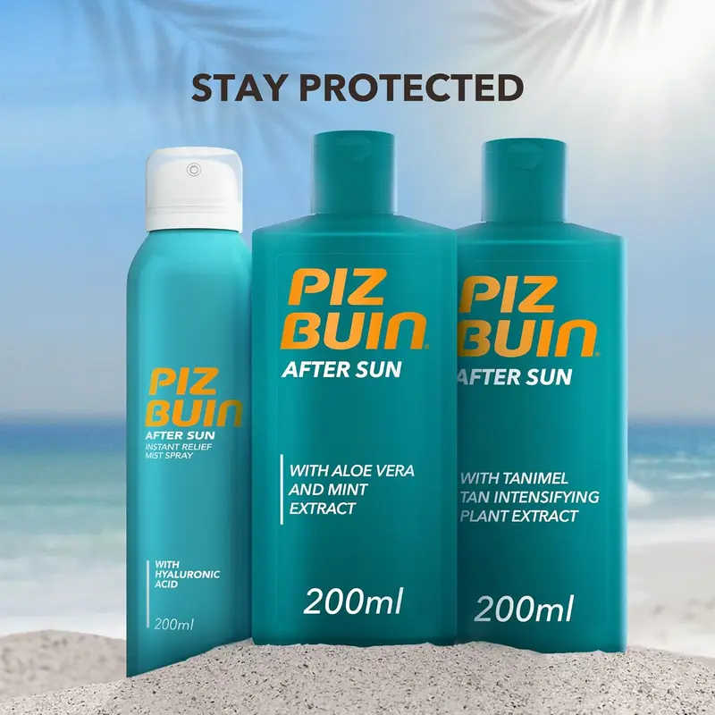 Piz Buin Aftersun Tan Intensifier 200ml - Tanimel Complex, Hydration, Cooling & Soothing - Fragrance, Glycerin 4