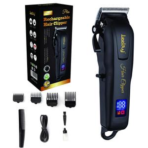 Power Display Rechargeable Hair Clipper, Electric Hair Trimmer Shaving Kit with Different Comb Heads, Household Haircut Machine Beard Trimmer