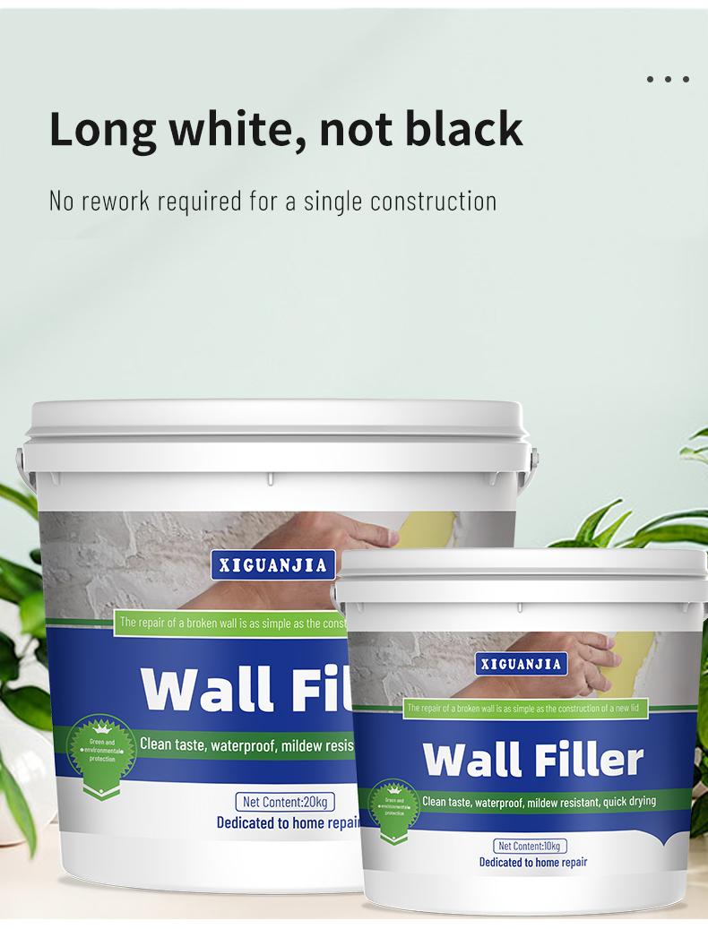 Product Introduction of Wall repair paste, white wall repair paste, waterproof and mildew proof putty paste, packaged in 500 barrels, with a complete set of repair tools 18