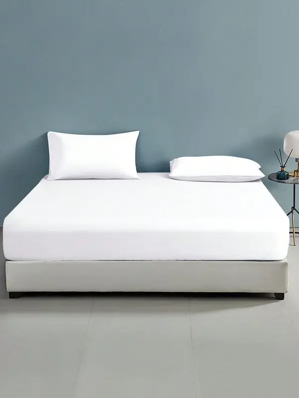 Premium Quality 30cm Fitted Sheet 600 Thread Count Ultra Soft Fine Bedding Cover Double King Super King Bed Size 3