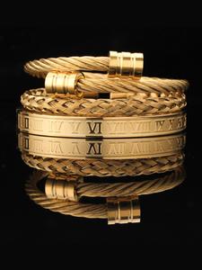 Fashionable Criss Cross Design Bangle for Women & Men, Trendy Stack Bangle, Couple Things, Stainless Steel Jewelry for Party, Daily Clothing Decor, Trendy All-match & Exquisite Jewelry for Birthday Gift, Elegant Minimalist Exquisite Bracelet Bangle
