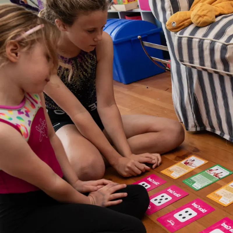 Shuffle Up Gymnastics Games - Family Games for Kids with 70+ Fun, Active Workout Cards, Learn Gymnastics Skills Exciting & Fun Card Games Gifts For Girls & Boys 6