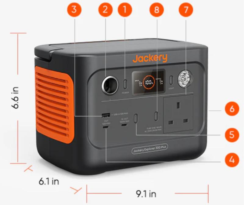 Jackery Solar Generator 300 Plus 288Wh Portable Power Station & Solar Panel 5