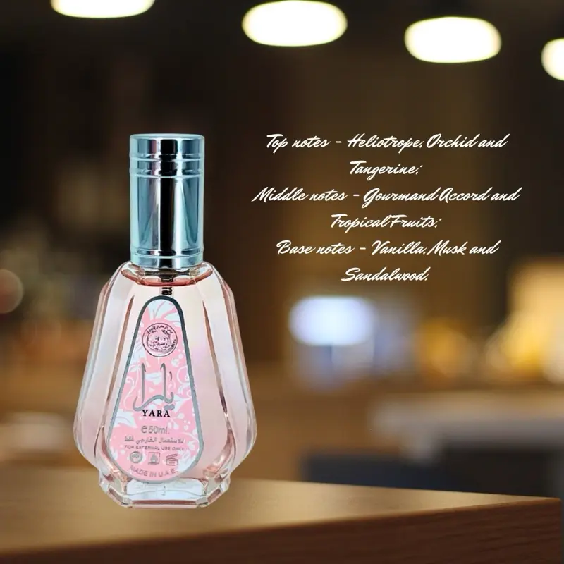 **2 PACK BUNDLE** YARA PINK 50ML EDP & Choco Musk - Al-Rehab Eau De Spray Perfume 3