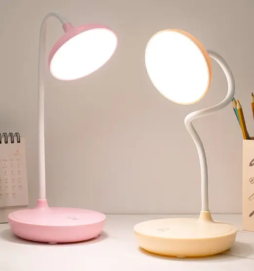 20 LED Flexible Touch Bedside Desk Light USB Rechargeable Dimmable Reading Lamp 1