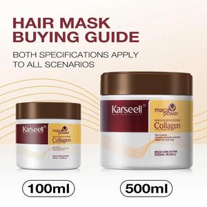 Karseell Collagen Hair Treatment Deep Repair Conditioning Argan Oil Hair Mask Essence for Dry Damaged Hair 100ml/500ml Haircare Restore