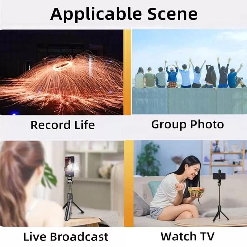 Flexible Tripod Holder Stand Selfie Stick With Bluetooth Remote For Mobile Phone 8