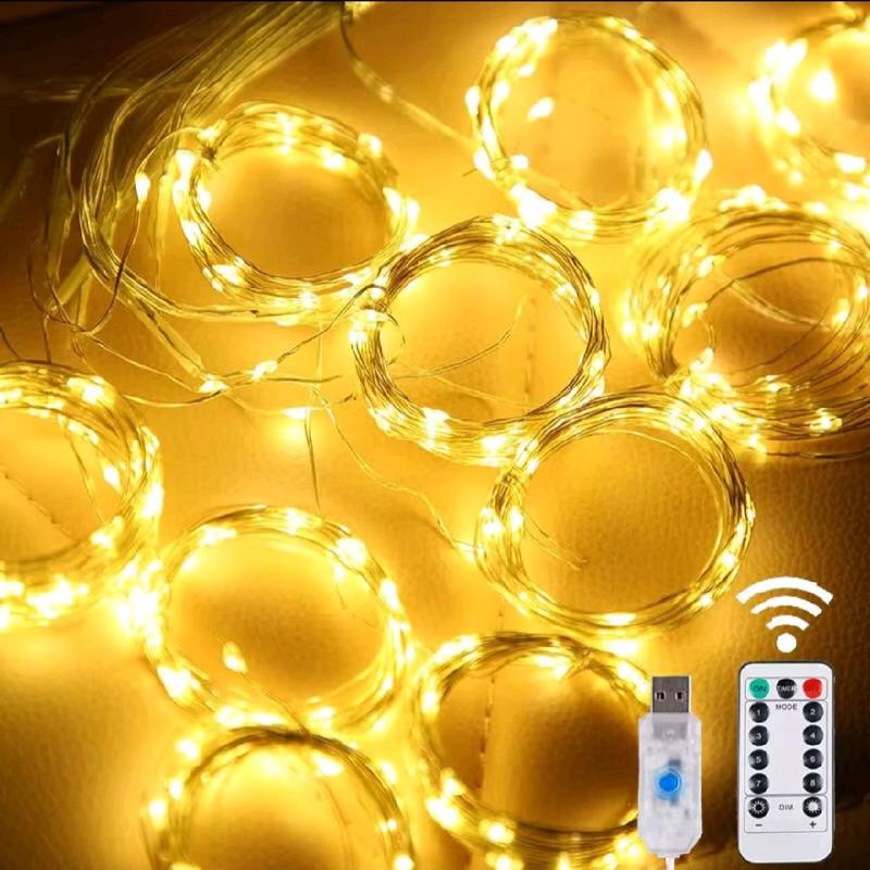 3m x 3m LED Curtain Lights - White or Warm White with Adjustable Settings for Weddings, Home Décor, Festivals & Parties 5