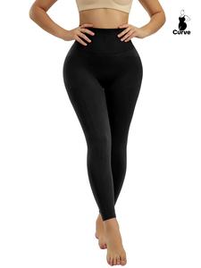 Plus Size High Waist Butt Lifting Shapewear Leggings, High Stretch Seamless Tummy Control Leggings, Women's Shapewear Bottoms For Summer Spring Fall, High Waisted Shapewear