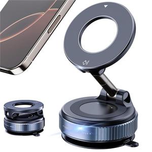 Magnetic Car Phone Holder, 360° Rotatable Car Phone Holder for MagSafe, Universal Car Interior Accessories for iPhone 16 15 14 13 12 Android