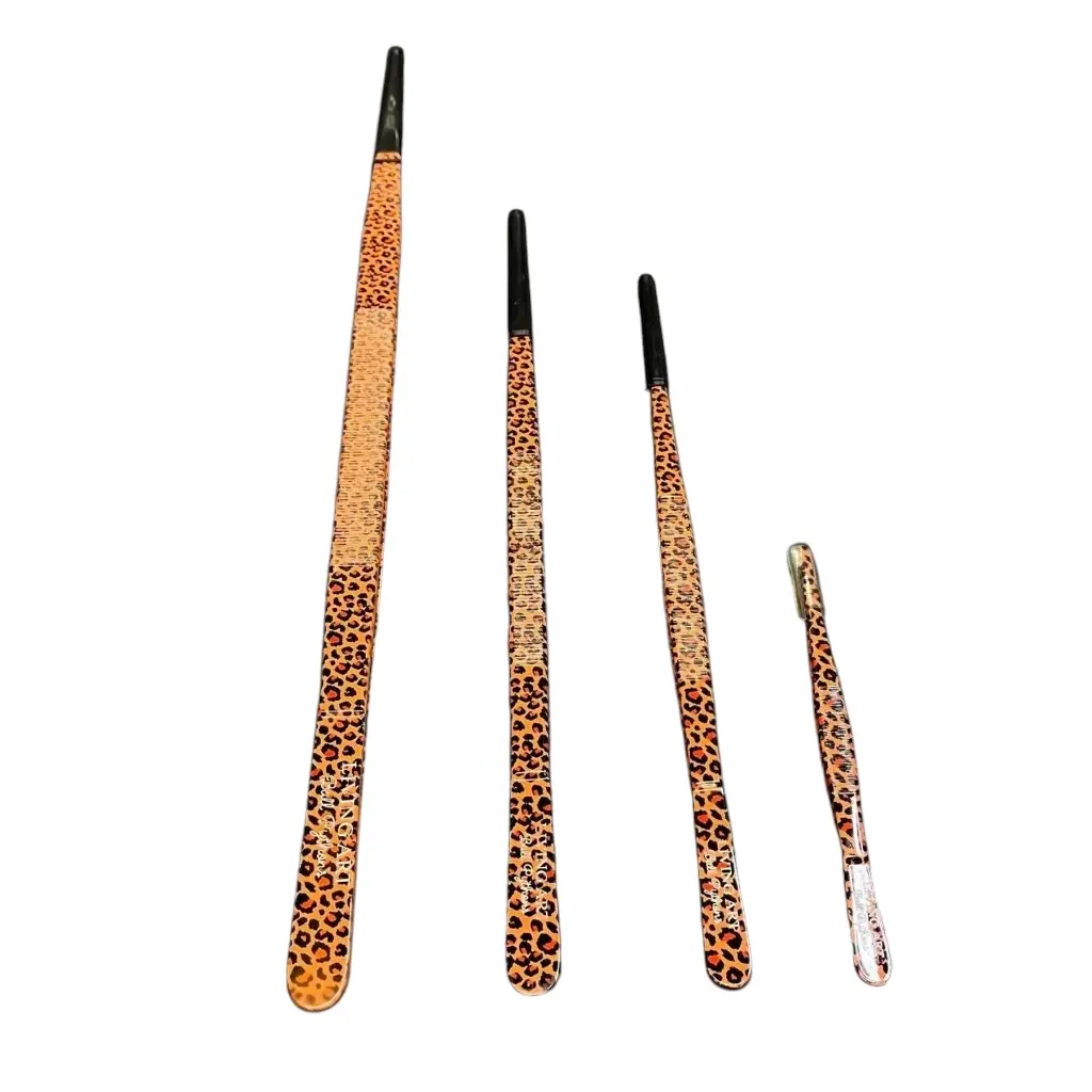 LABP Cheetah Print Reptile Feeding Tweezers - 4 Sizes - Snake, Lizard, Gecko, Spider, Amphibian Feeding Tweezers