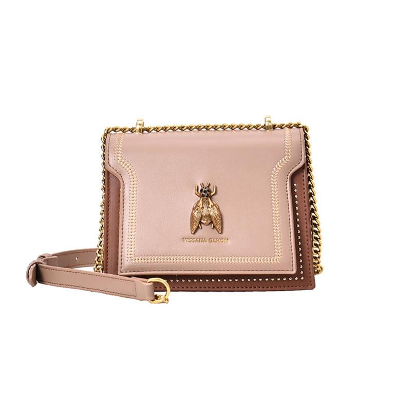 Women's Elegant Bee Patched Decor Chain Strap Crossbody Bag, Vintage Bee Decor Square Underarm Bag, Designer Bags, Minimalist Temperament Quilted Design Shoulder Bag, Trendy Crossbody Bag for Daily Use, Crossbody Purses 2025, Purse 4