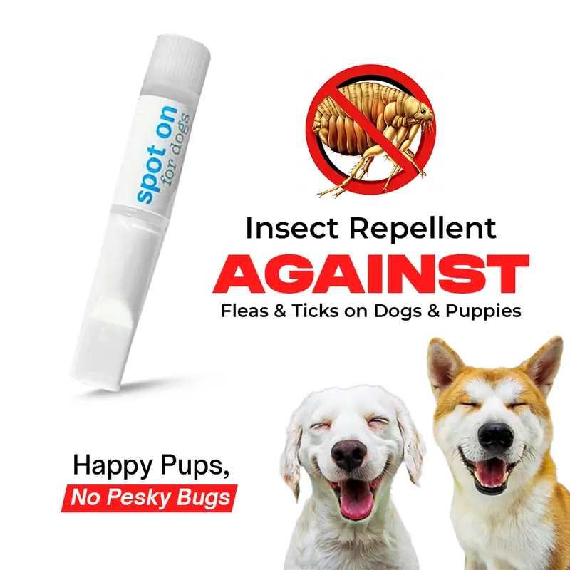 2 x 2 Dog Flea & Tick Treatment Spot-On Solution - Repellent & Upto 4 Months Protection 2