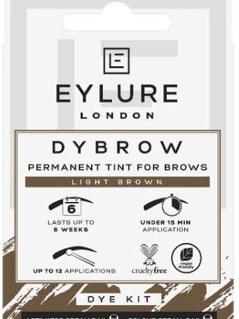 Eylure Dybrow Permanent Tint for Brows Dye Kit Mid Brown 2