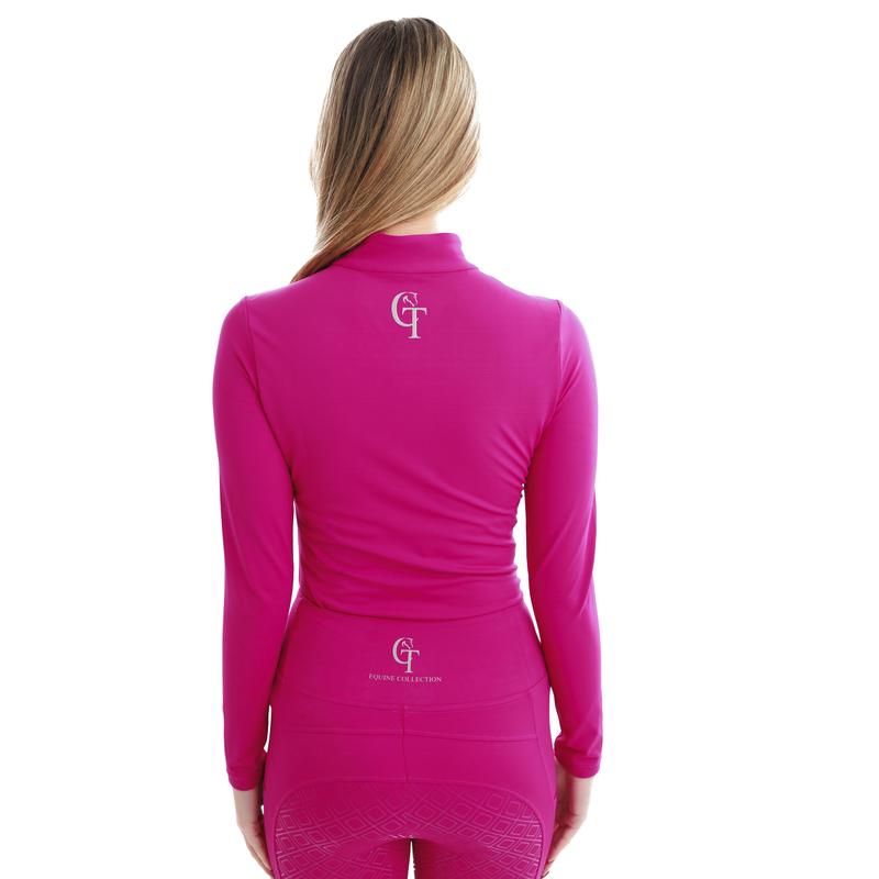 Horse Riding Base Layer Long Sleeve-Hot Pink 4