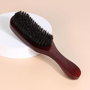 Wooden Handle Beard Hair Brush, Soft Bristles Hair Styling Tool, Beard Styling Comb for Men, Hair Styling Combs