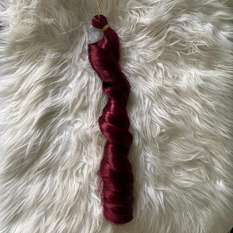 French curly braids, colour burgundy, 24 inches 0