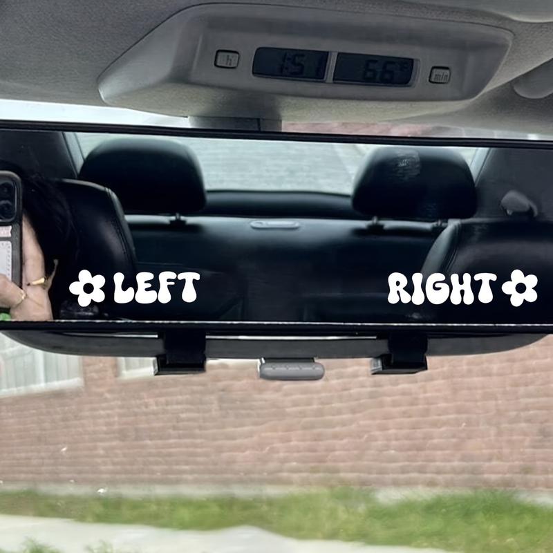 Product Introduction of Left Right Floral Decal Stickers, Waterproof Vinyl Car Decoration, Suitable for Laptop, Phone Accessories, Helmet, Car Window, Bumper, Cup, Door Wall - Durable Plastic Material 1