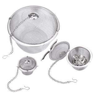 Stainless Steel Tea Infuser, Tea Ball Holder with Chain, Tea Ball Lock, Tea Fragrance Diffuser, Herb Ball Filter, Cooking Tool with Chain