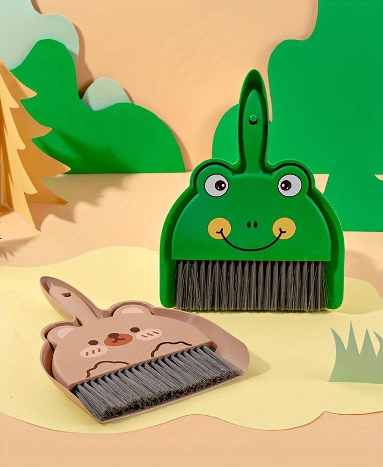 Product Introduction of 【SHARIFAN】  Desktop Small Broom and Dustpan Set for Cleaning Living Room Countertops, Household, Children, Students, Pets, Small Broom 1 Set 1 Broom + 1 Dustpan 0