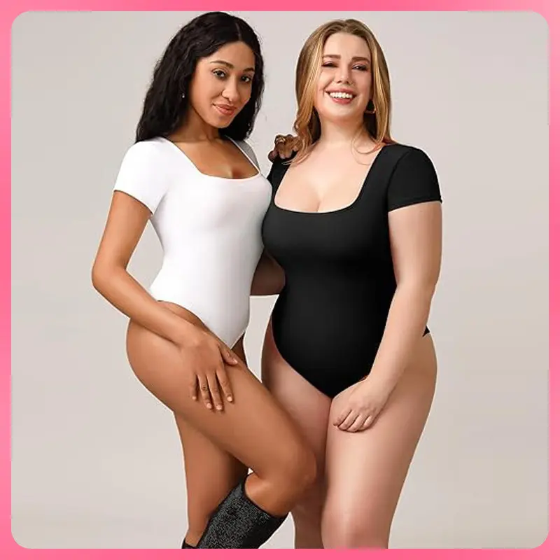 Sculpted Look for Any Season | Square Neck Bodysuit | Snatched Waist & Booty Boost Fit 2