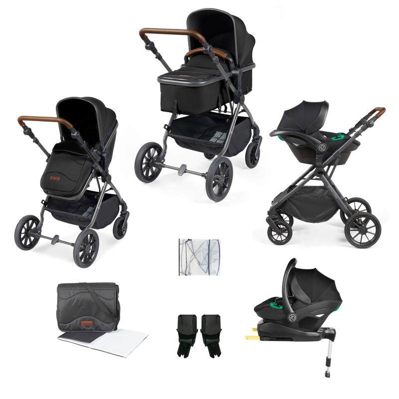 Cosmo 9 Piece Travel System with i-Size Stratus Car Seat & ISOFIX Base 1