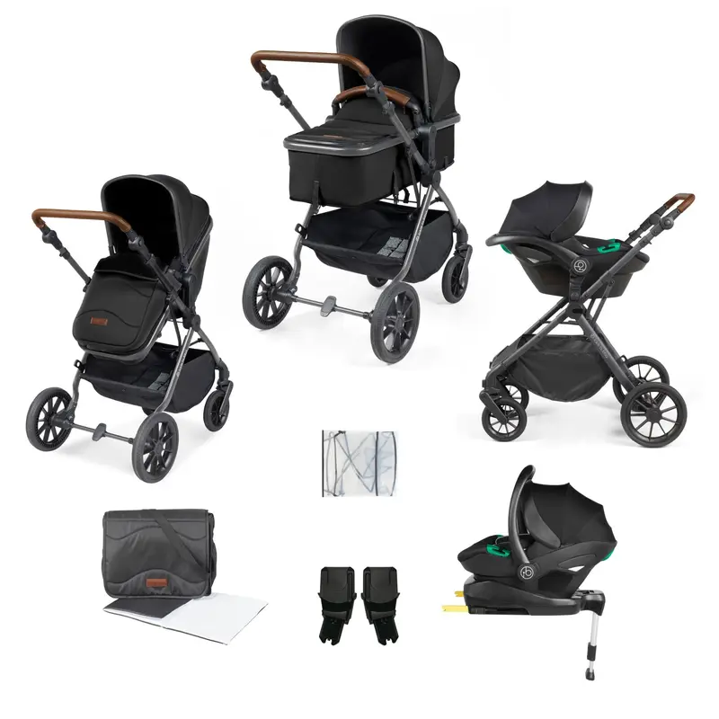 Cosmo 9 Piece Travel System with i-Size Stratus Car Seat & ISOFIX Base 1